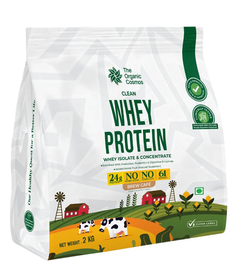 The Organic Cosmos Clean Whey Protein Isolate & Concentrate 2kg