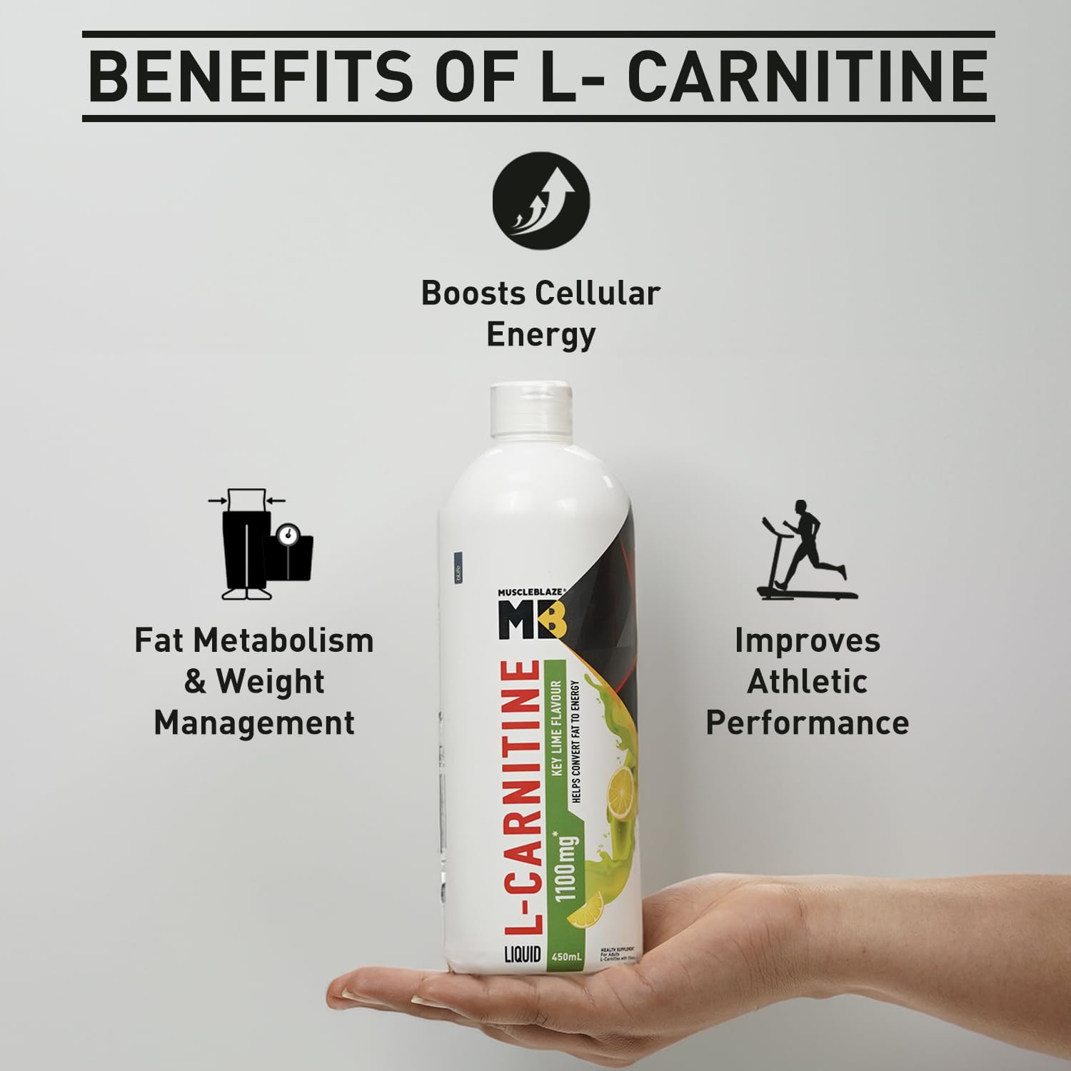 MuscleBlaze L-Carnitine 1100 Mg 450ml