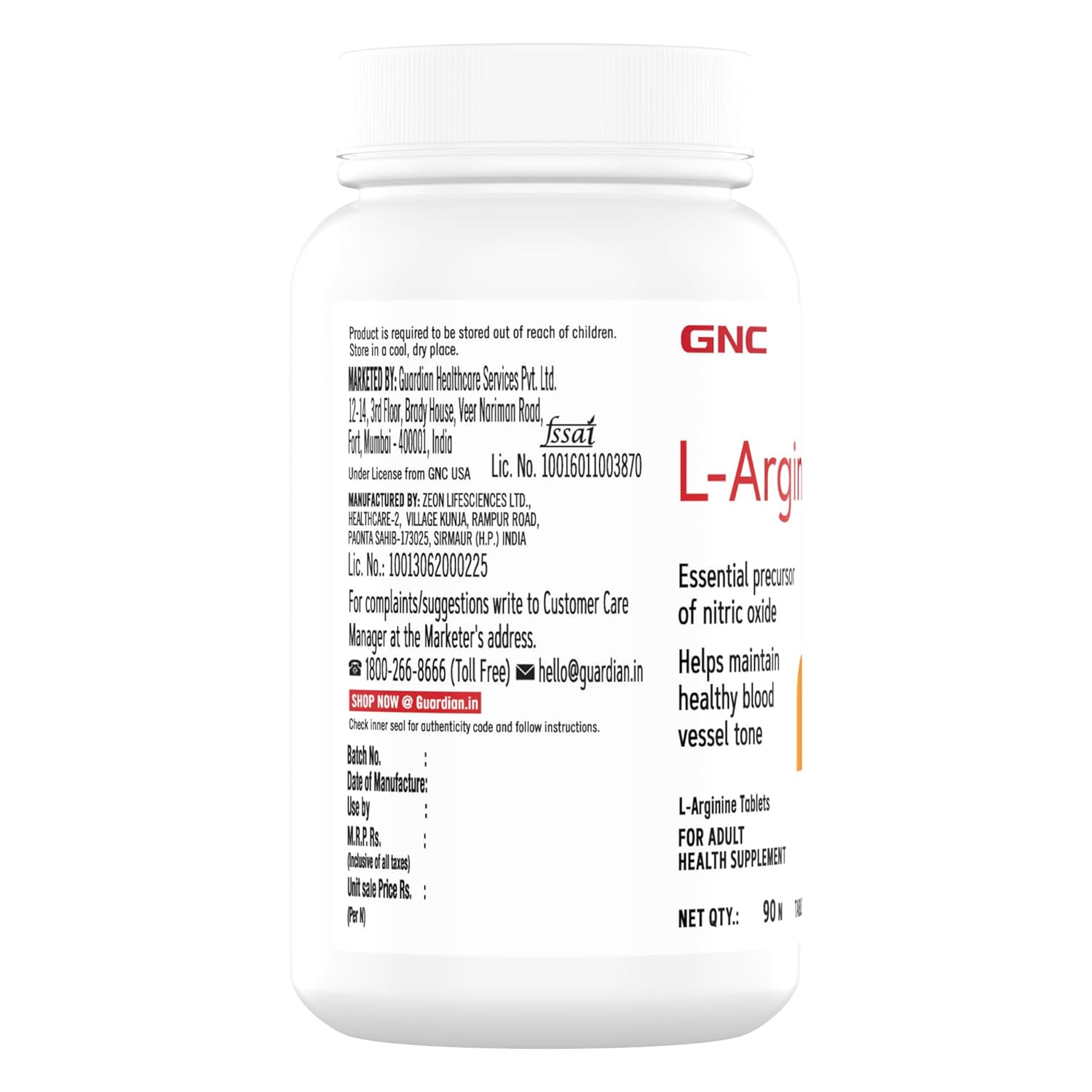 Gnc L-Arginine 1000Mg