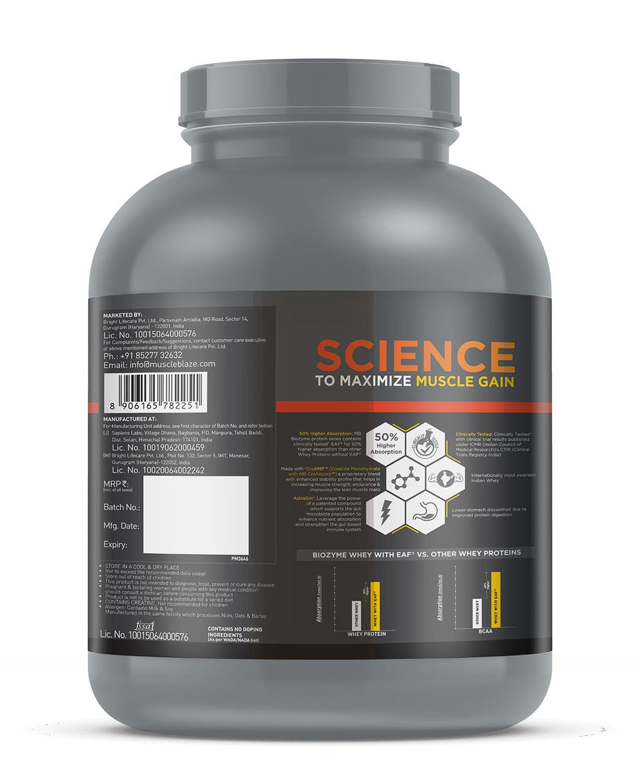 MuscleBlaze Biozyme Whey PR 2kg