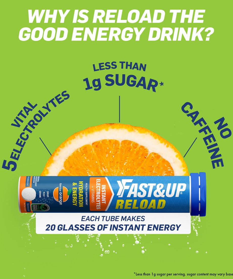 Fast&Up Reload Instant Electrolytes 20 Effervescent Tablets