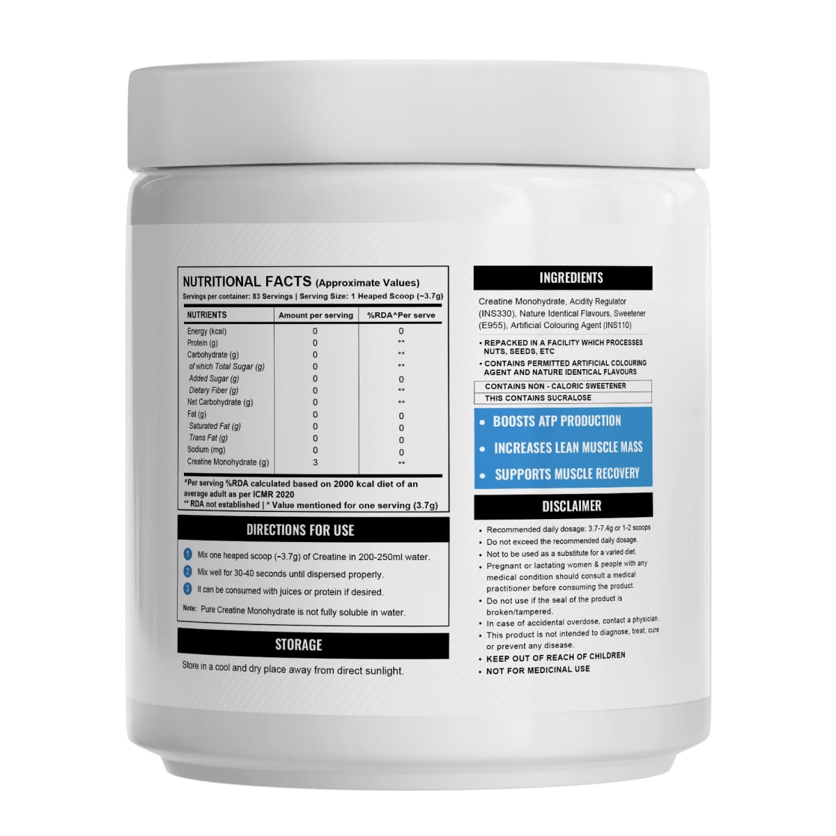 Wellcore Creatine 307g