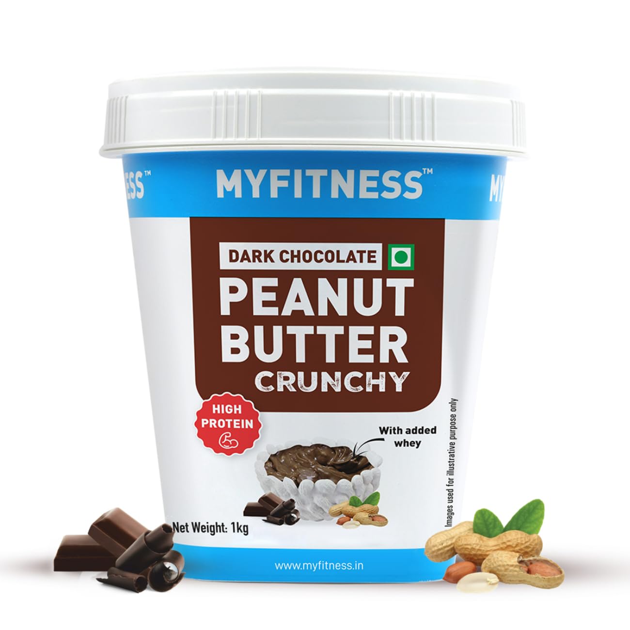 My Fitness Dark Chocolate Peanut Butter Crunchy 1kg