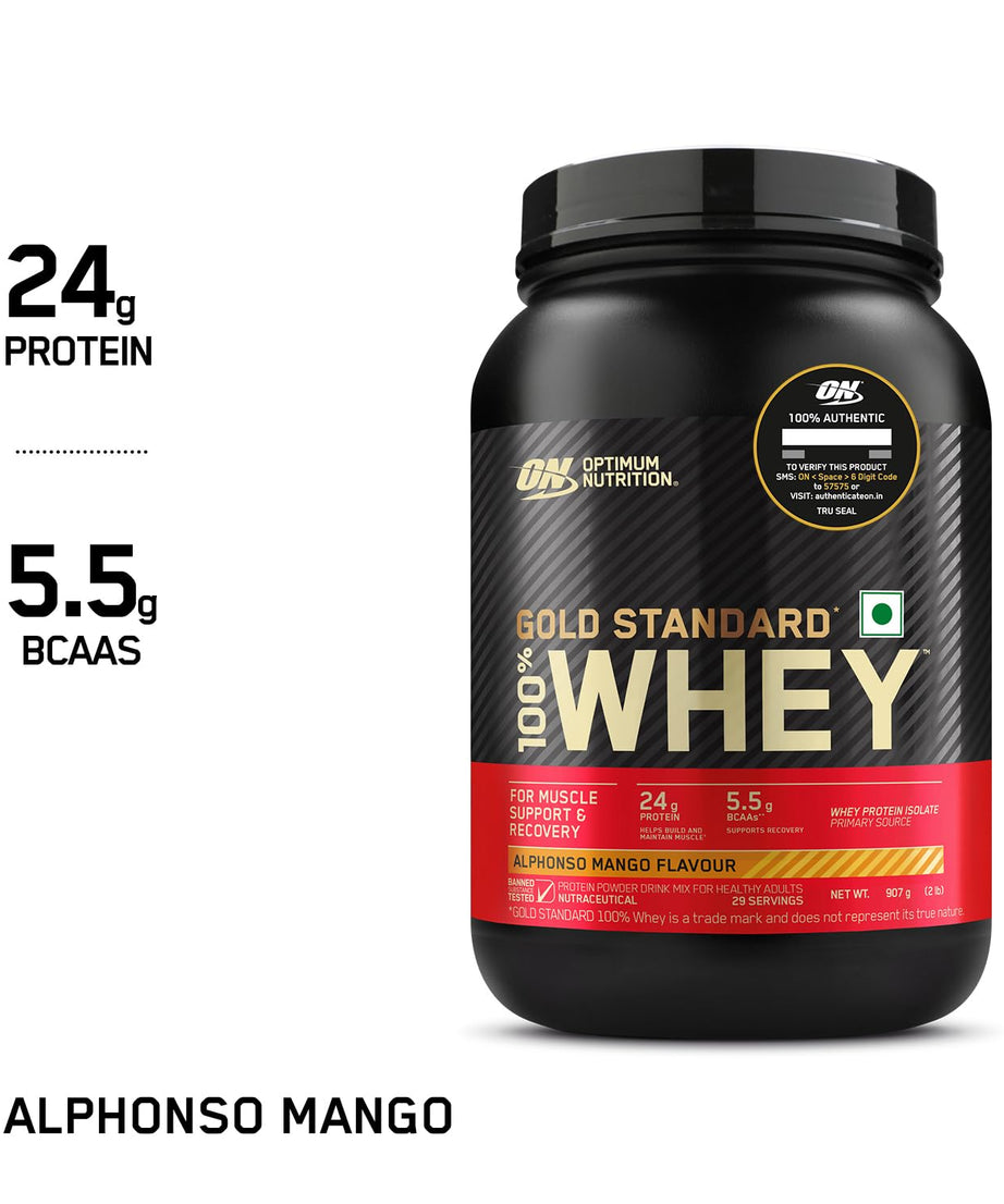 Optimum Nutrition Gold Standard 100% Whey Alphonso Mango Flavour 907g