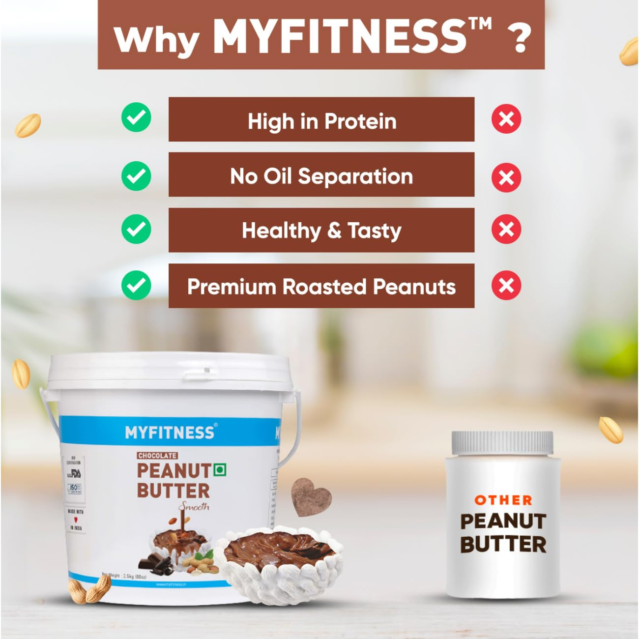 My Fitness Chocolate Peanut Butter Smooth 2.5kg