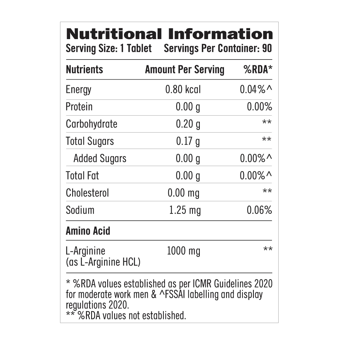 Gnc L-Arginine 1000Mg