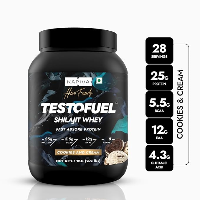 Kapiva Testofuel shilajit whey 1kg