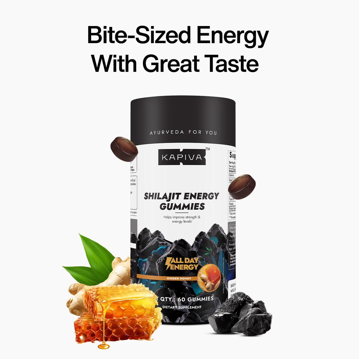Kapiva Shilajit Energy Gummies 60gummies