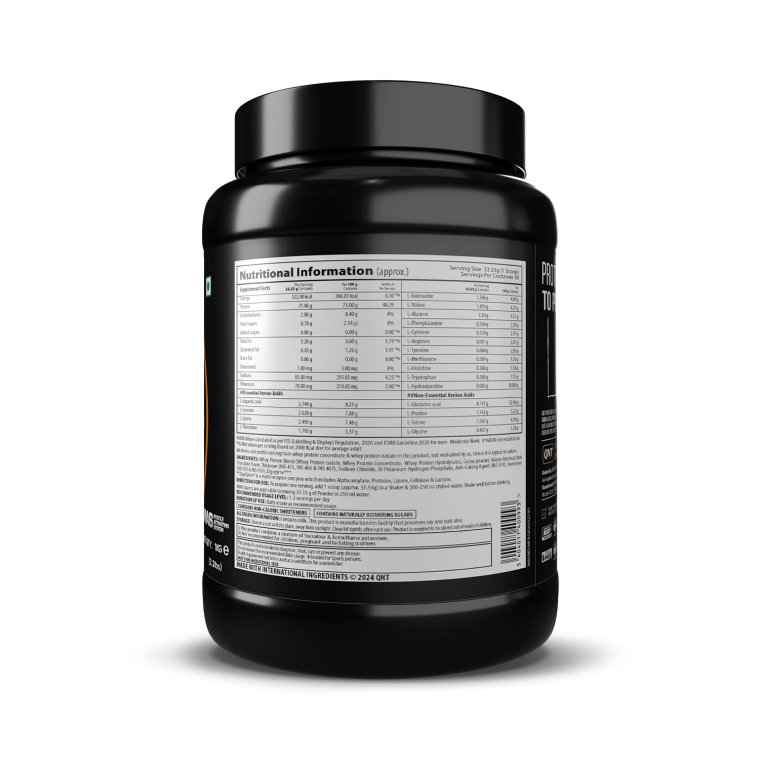 QNT Prime Whey Isolate & Hydrosylate 1kg