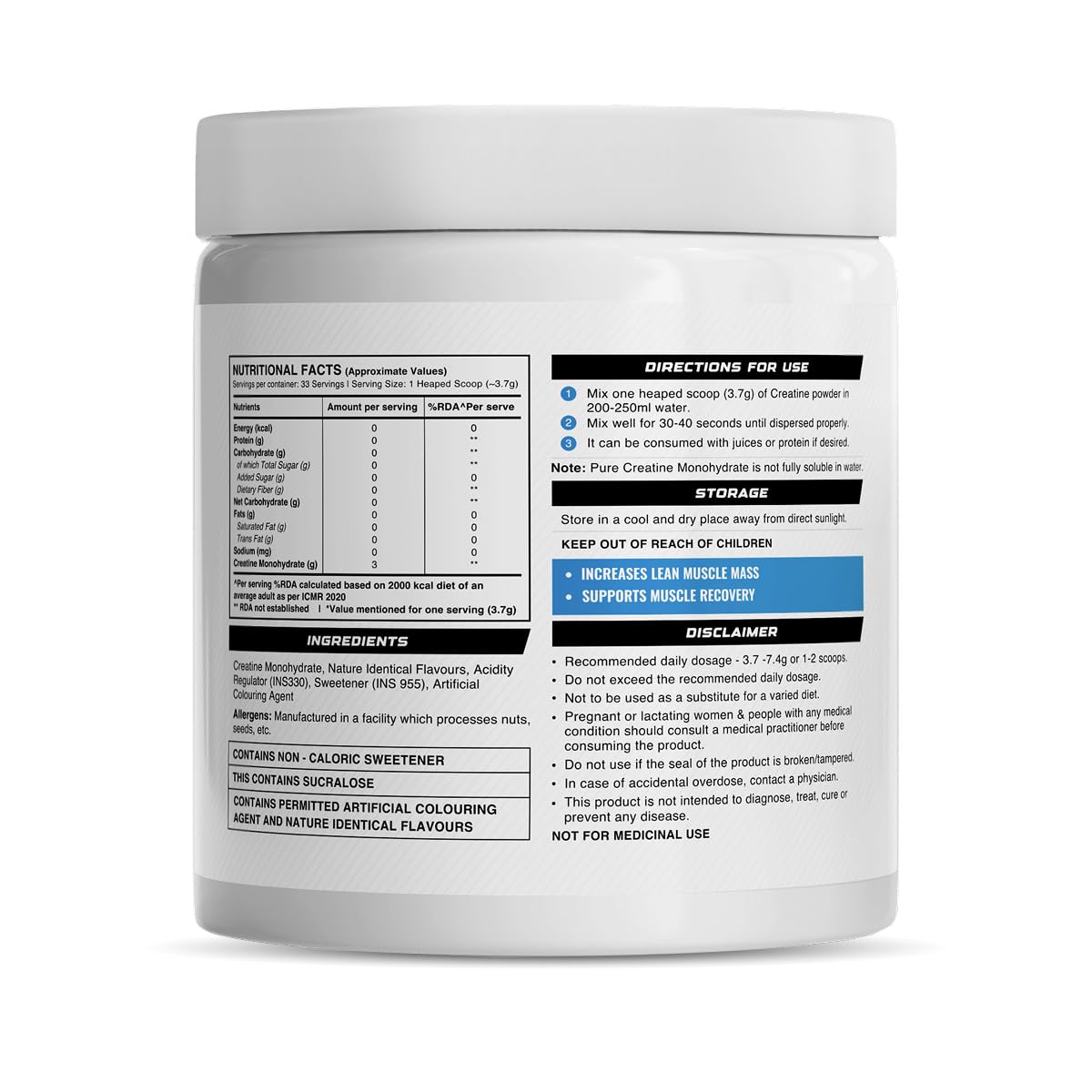 Wellcore Creatine 122g
