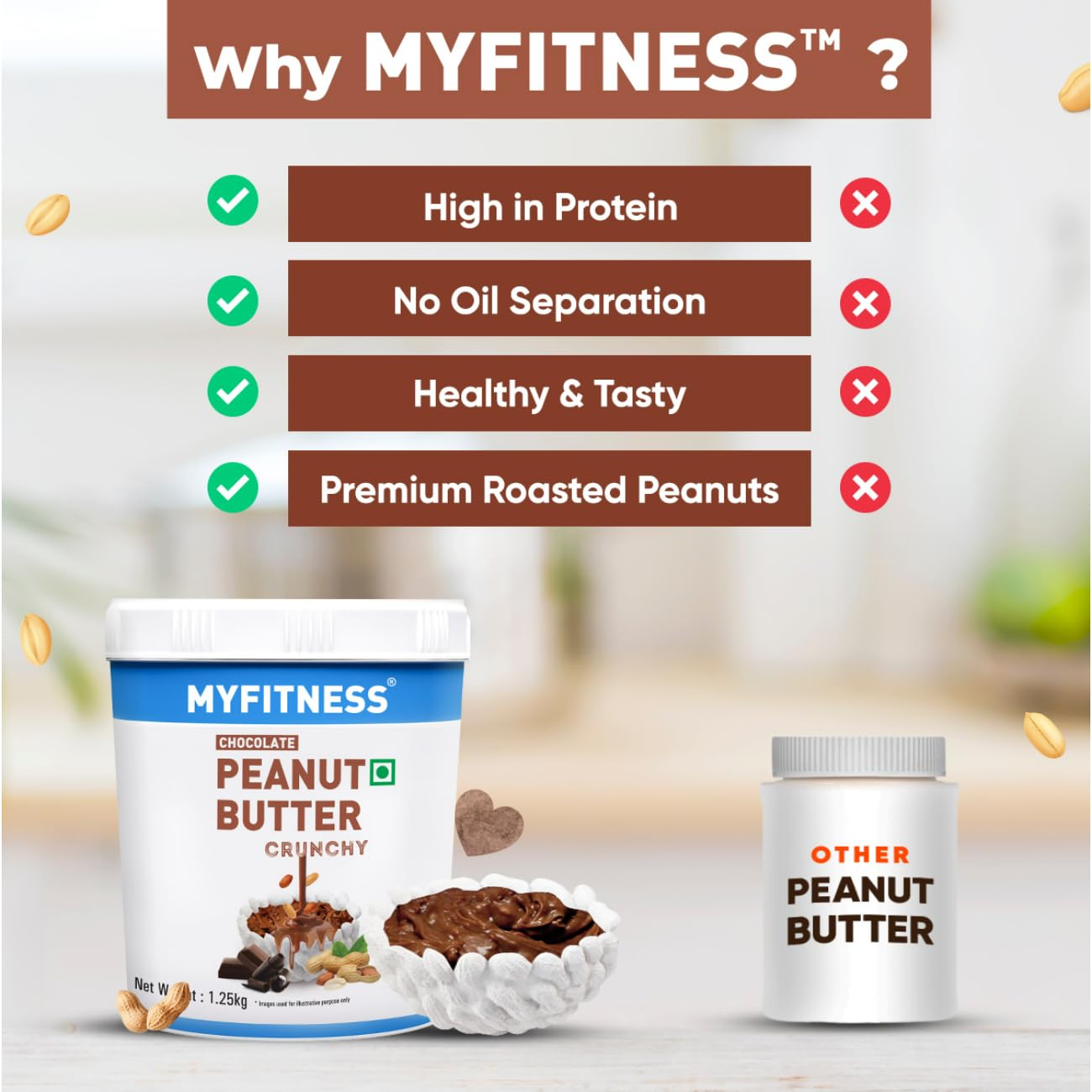 My Fitness Chocolate Peanult Butter Crunchy 1.25kg