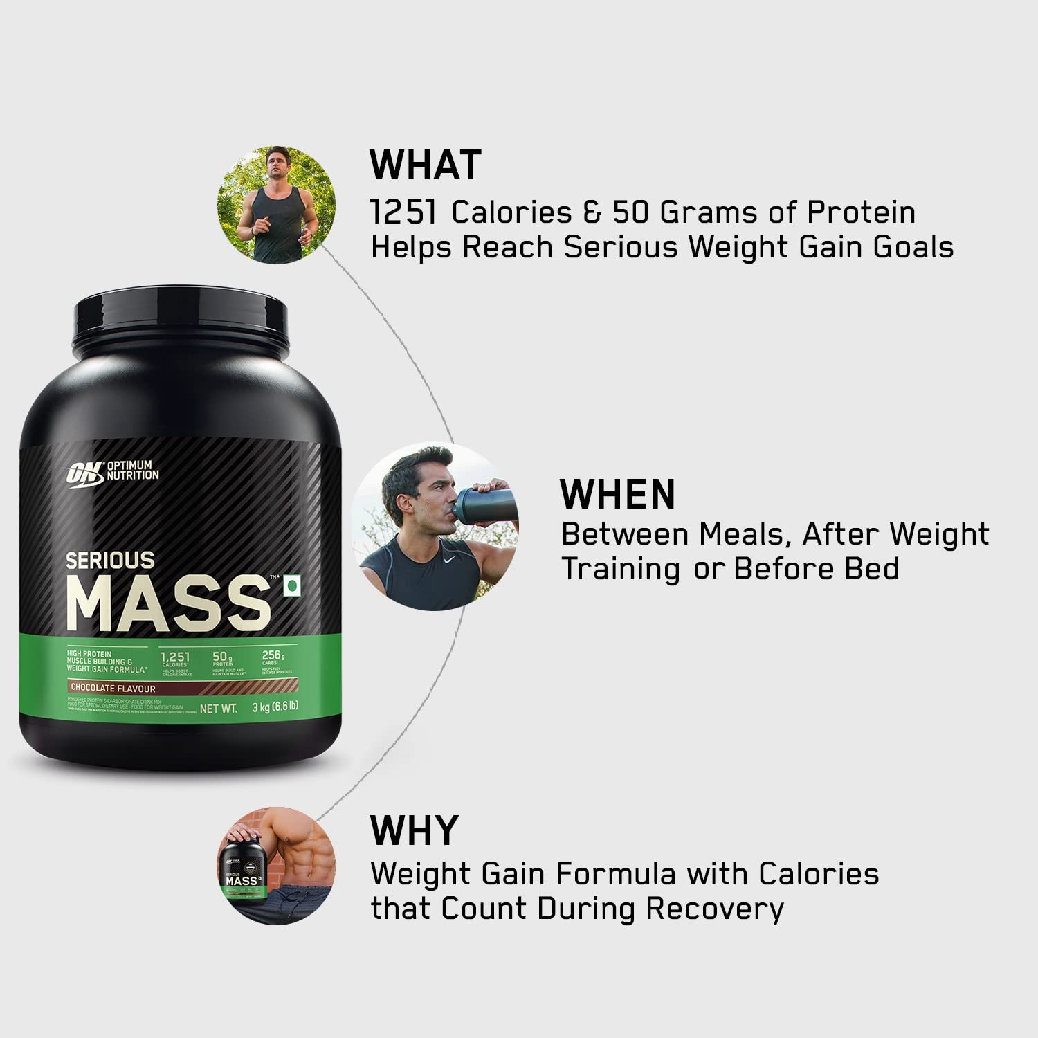 Optimum Nutrition Serious Mass Chocolate Flavour 5kg