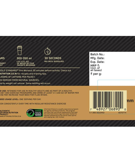 Optimum Nutrition Gold Standard Pre-Workout 142.5g