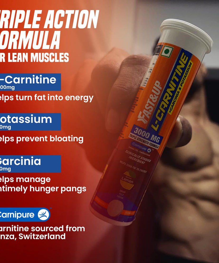 Fast&Up L-Carnitine 3000mg 10 Effervescent Tablets