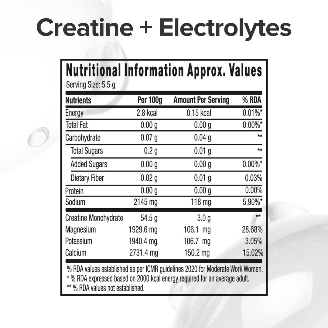 GNC creatine + Electrolytes 100g
