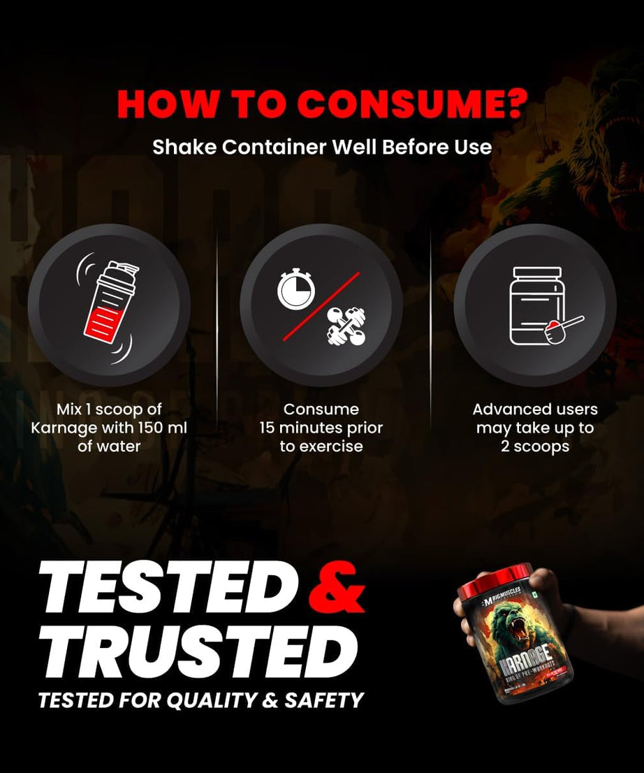 Big Muscles Karnage King Of Pre-Workouts 300g