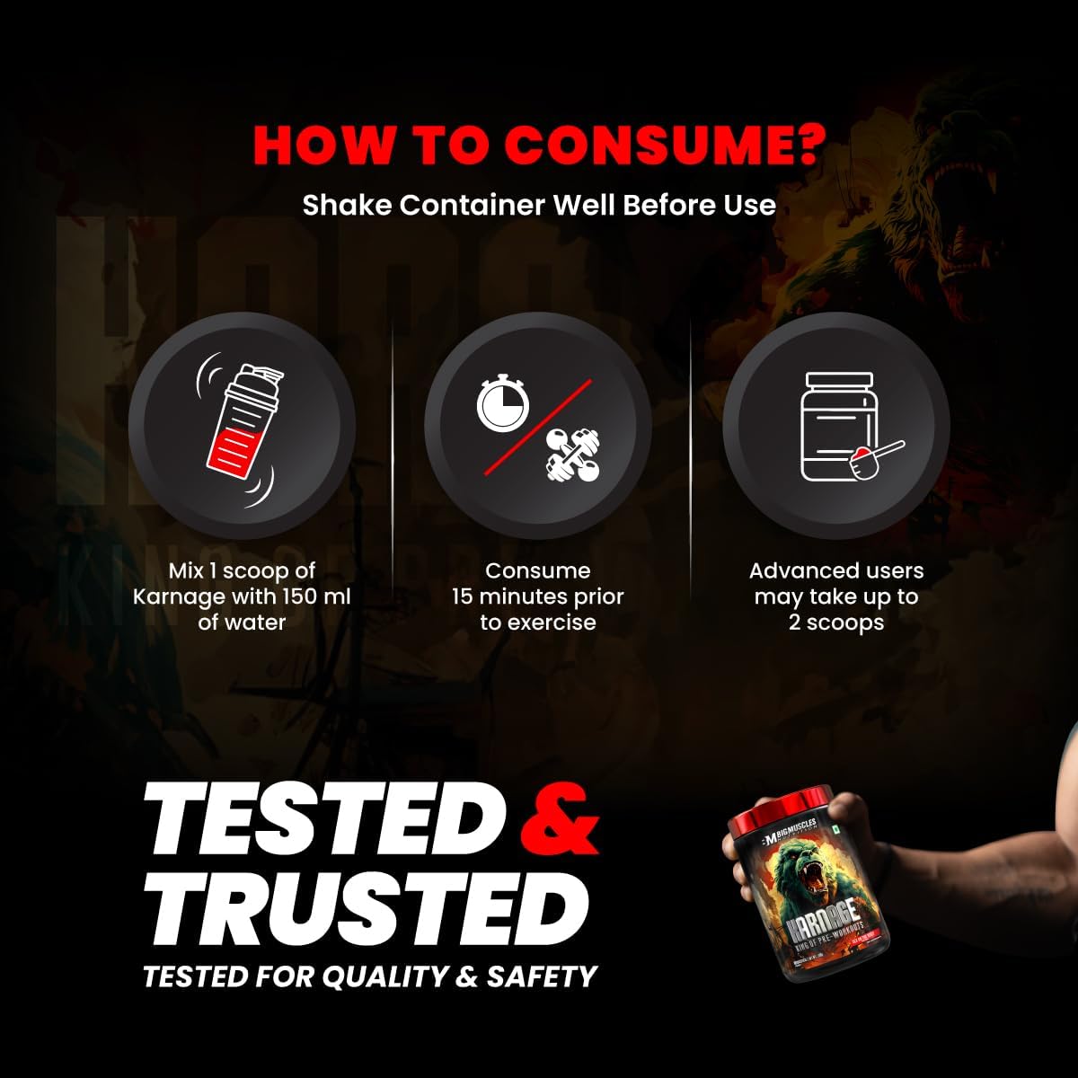 Big Muscles Karnage King Of Pre-Workouts 300g