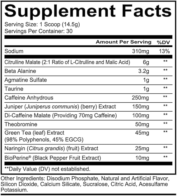 Redcon1 Total War Pre Workout 30servings