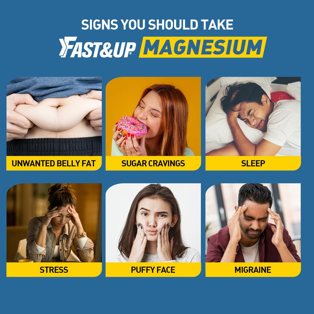 Fast&Up Magnesio Magnesium+zinc 20 Effervescent Tablets