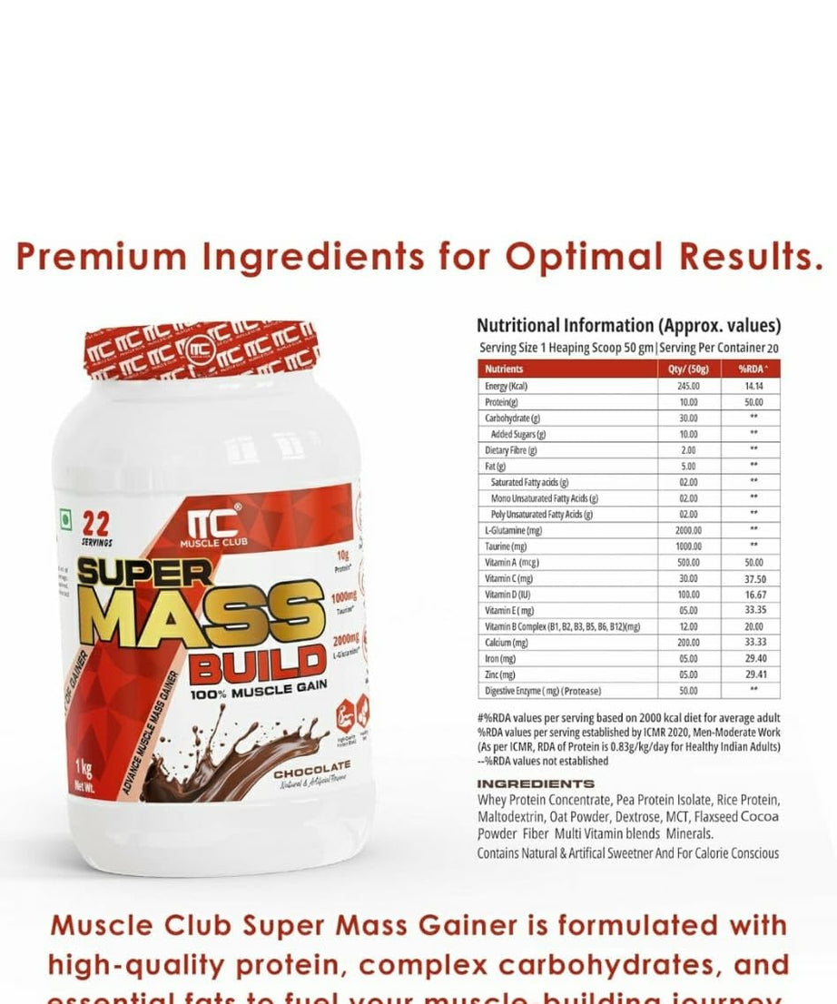 Muscle Club Super Mass Build 1kg