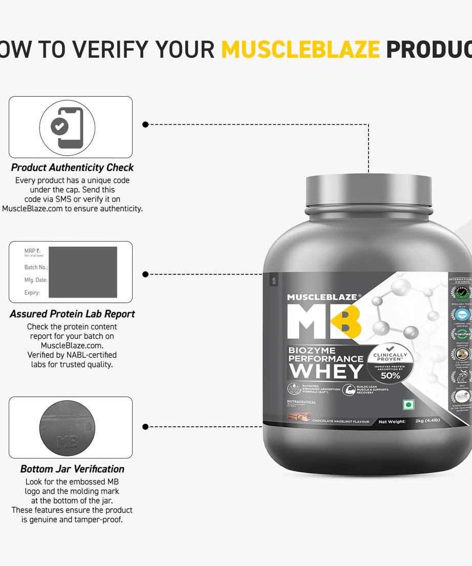 MuscleBlaze Biozyme Performance Whey 2kg
