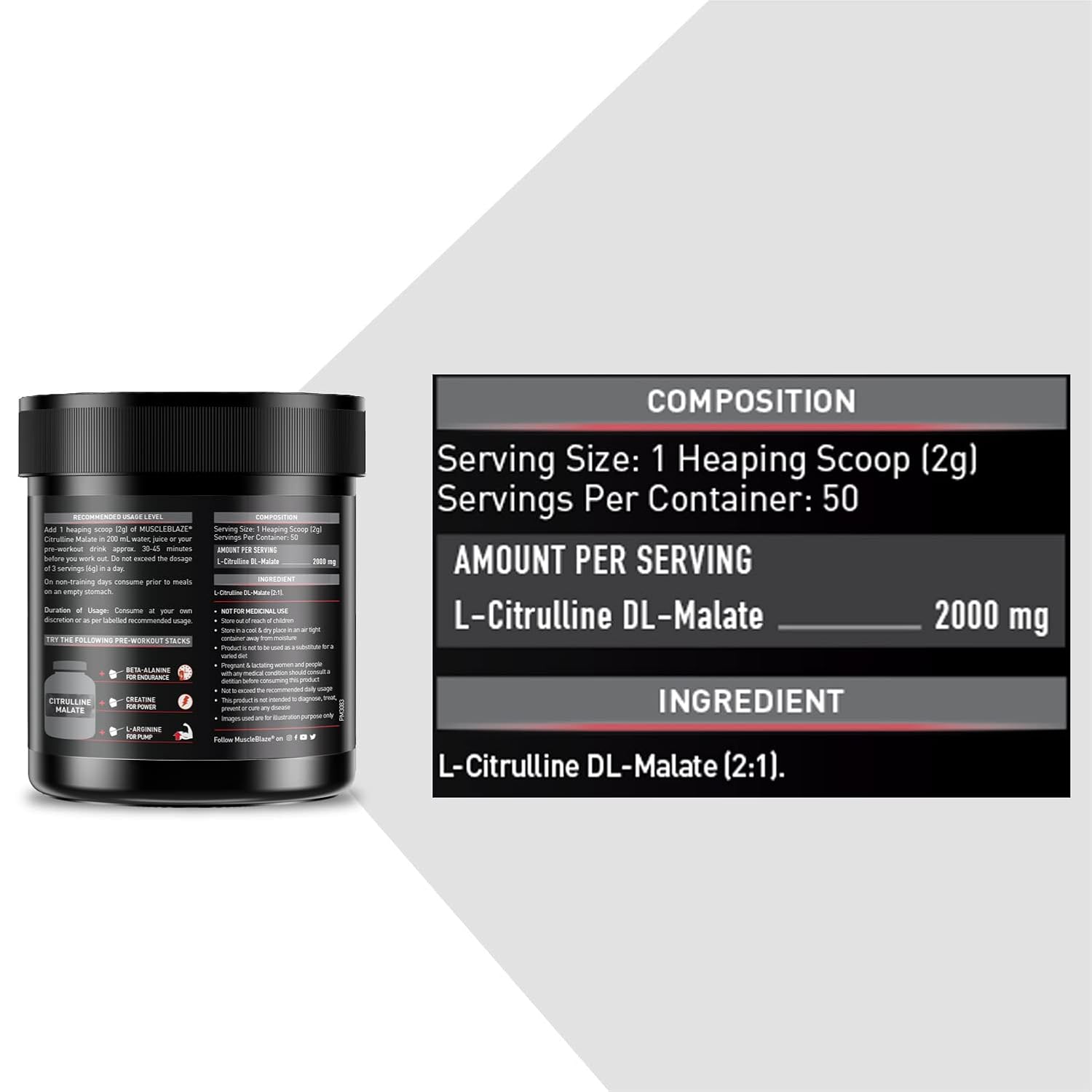 MuscleBlaze Citrulline Malate 100g