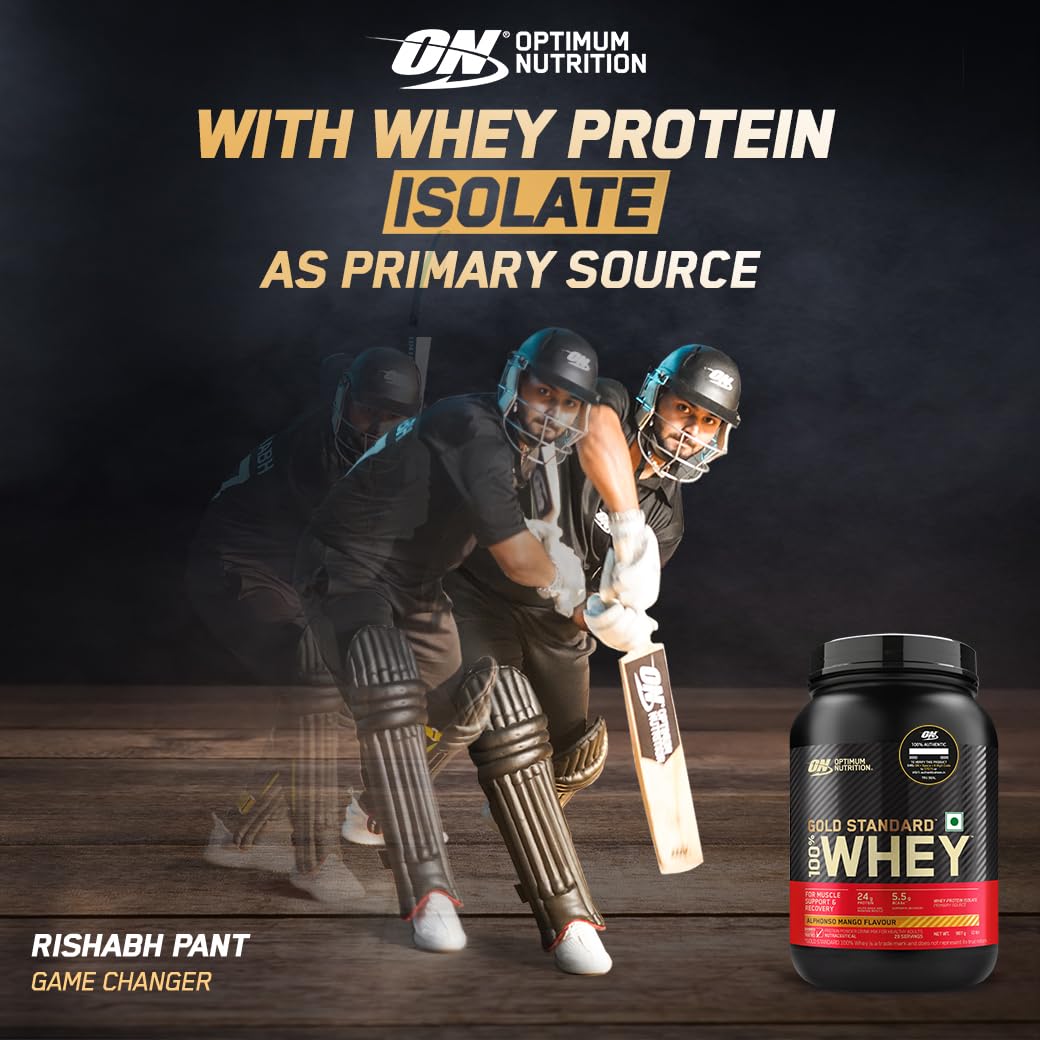Optimum Nutrition Gold Standard 100% Whey Alphonso Mango Flavour 907g