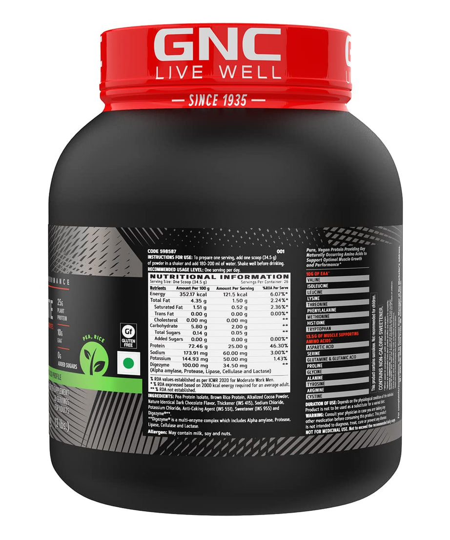GNC AMP Advanced Muscle Performance Plant Isolate 907g