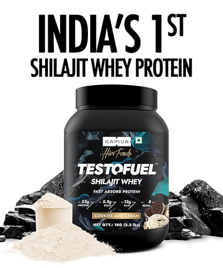 Kapiva Testofuel shilajit whey 1kg