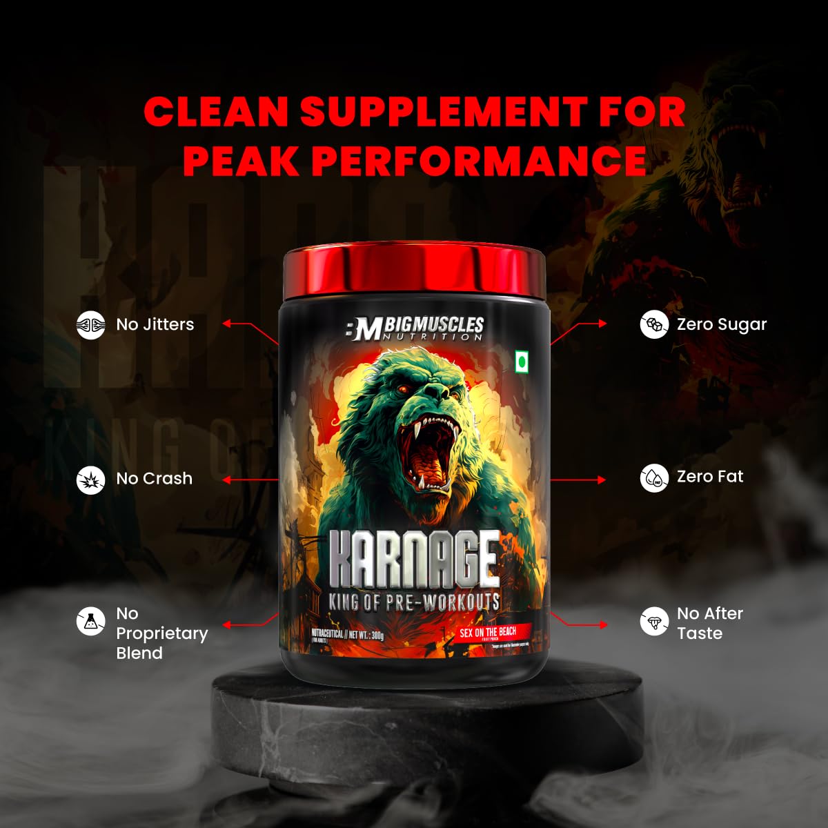 Big Muscles Karnage King Of Pre-Workouts 300g