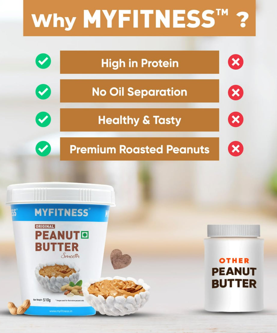 My Fitness Original Peanut Butter Smooth 510g