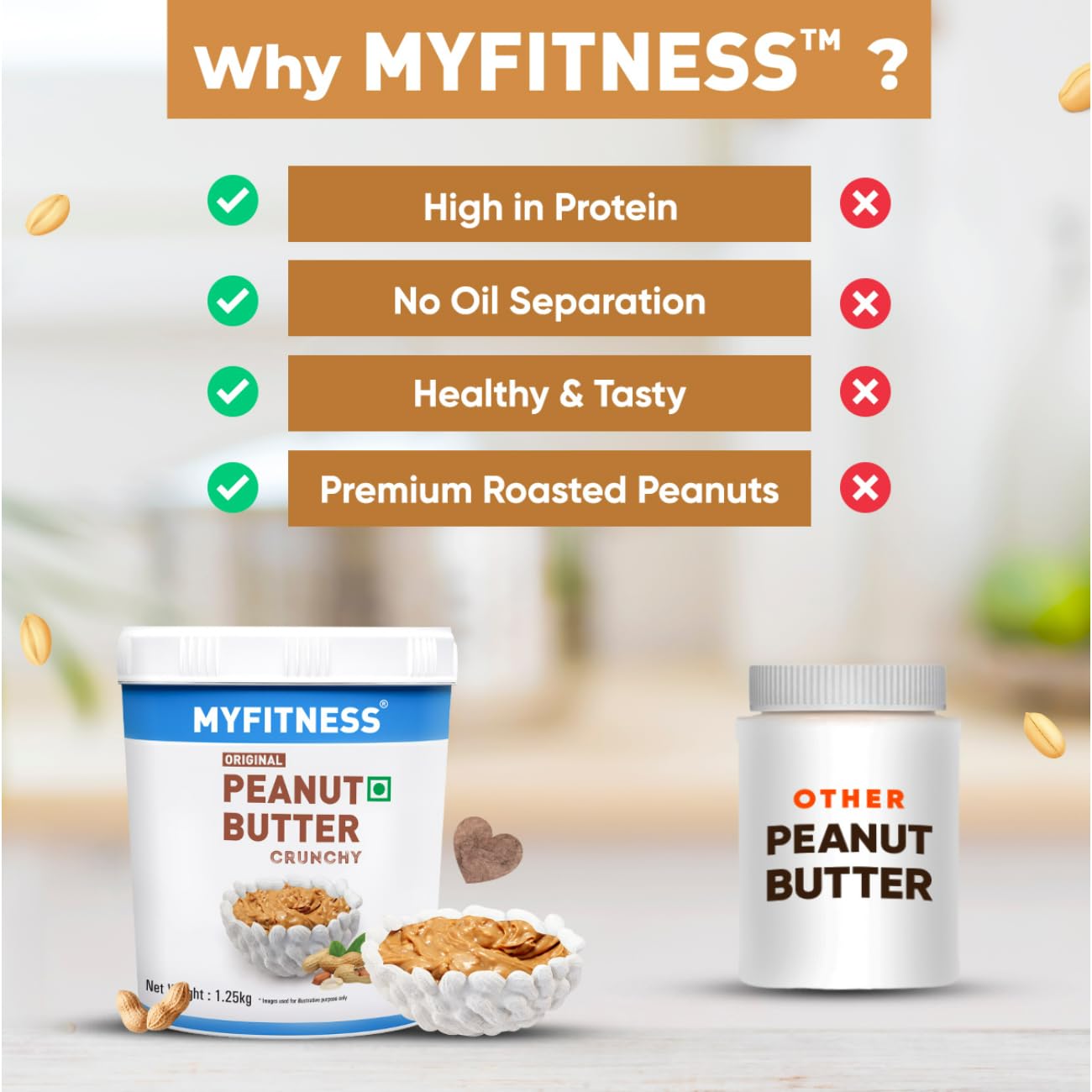 My Fitness Original Peanut Butter Original Crunchy 1.25kg