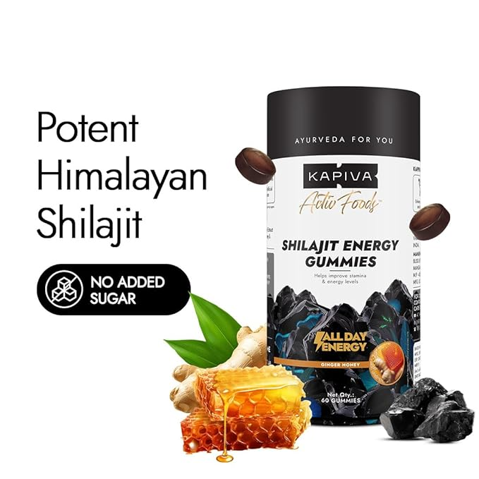 Kapiva Shilajit Energy Gummies 60gummies