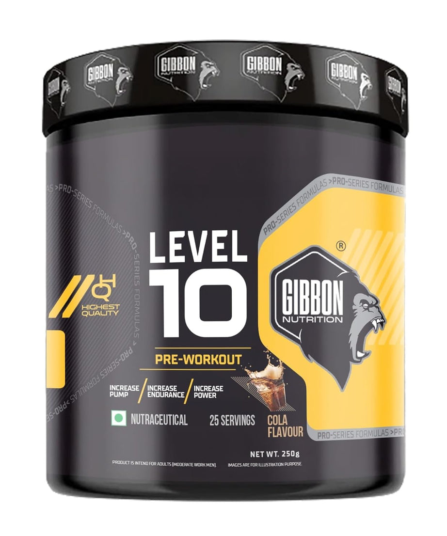 Gibbon Nutrition Level 10 Pre-Workout 250g