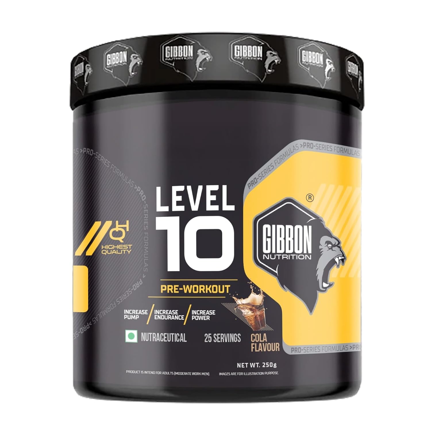 Gibbon Nutrition Level 10 Pre-Workout 250g