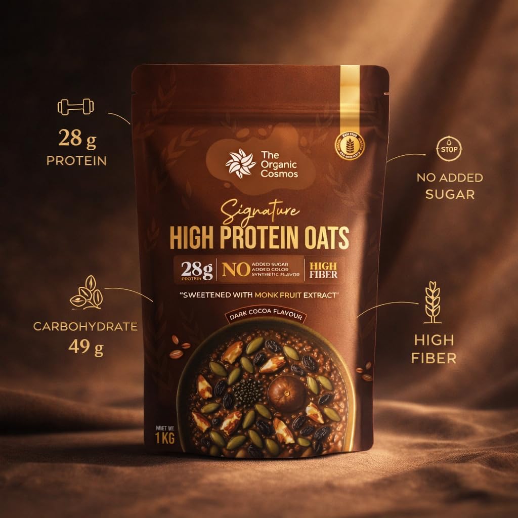 The Organic Cosmos High Protein Oats 1kg
