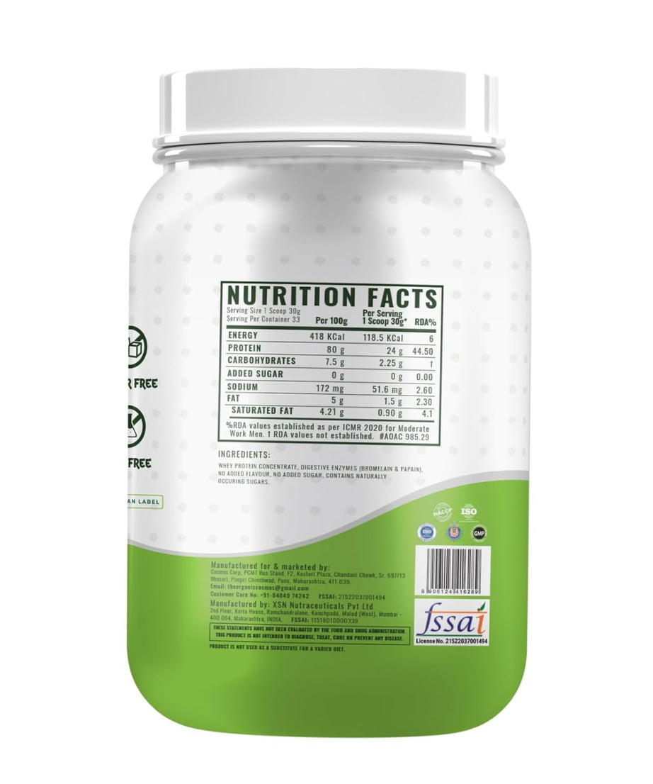 The Organic Cosmos Raw Whey 1kg