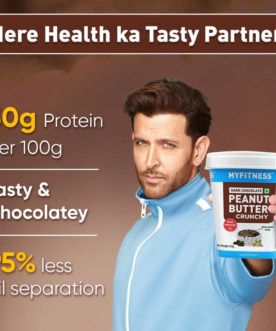 My Fitness Dark Chocolate Peanut Butter Crunchy 510g