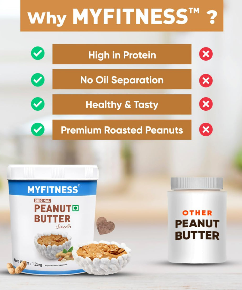 My Fitness Original Peanult Butter Orginal Smooth 1.25kg
