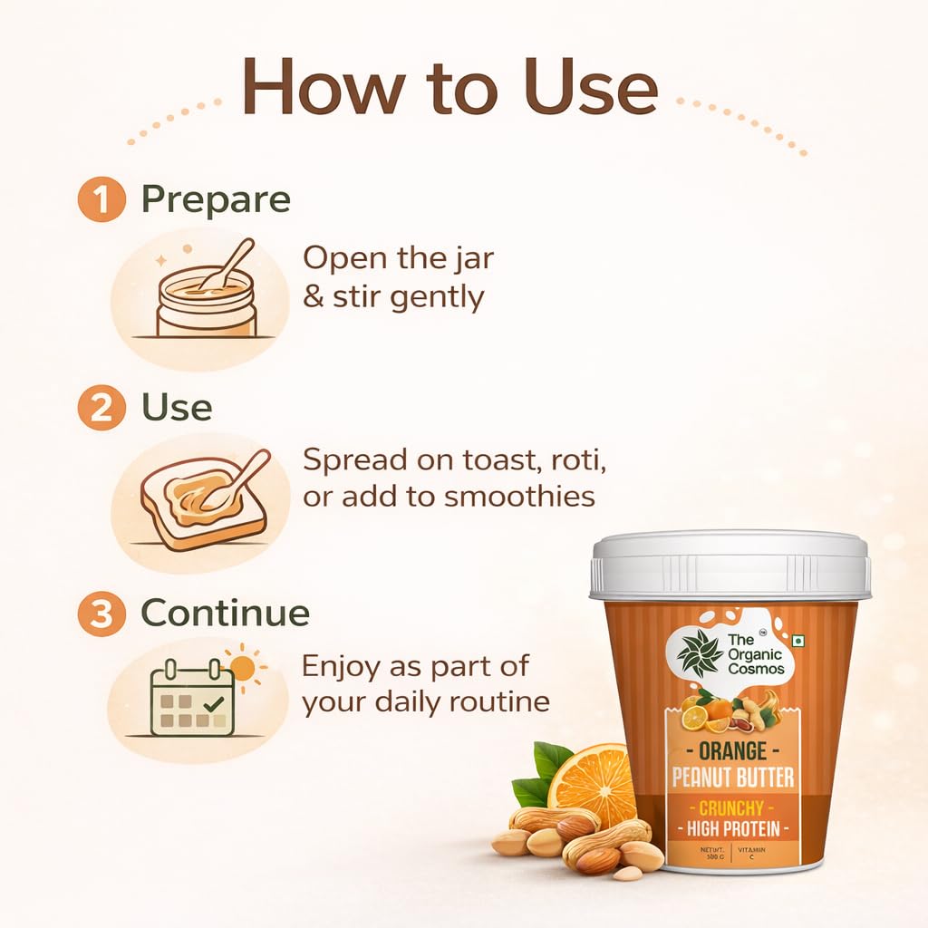 The Organic Cosmos Peanut Butter 500g