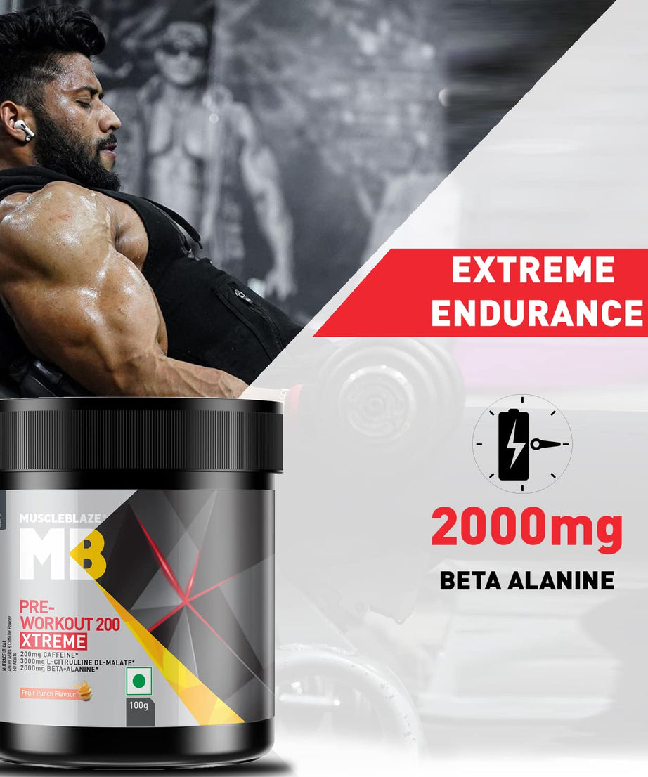 MuscleBlaze Pre Workout 200 Extreme 100g