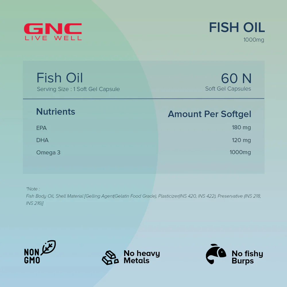 Gnc Fish Oil 1000Mg