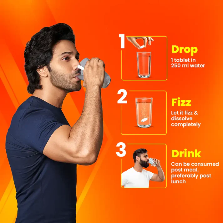 Fast&Up Immunity Booster Fizzy Orange