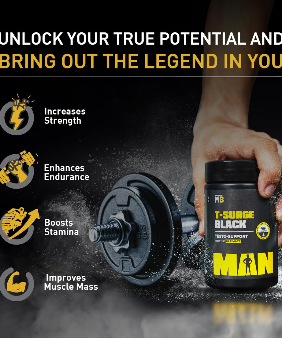 MuscleBlaze T-Surge Black