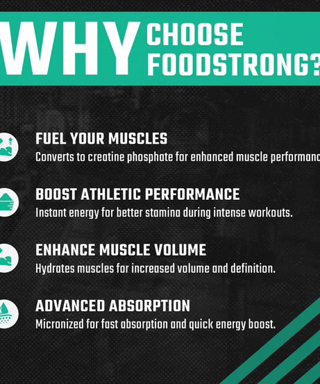 Foodstrong Micronized Creatine Monohydrate 100g