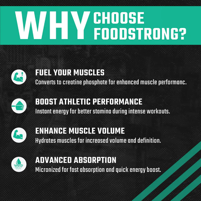 Foodstrong Micronized Creatine Monohydrate 100g