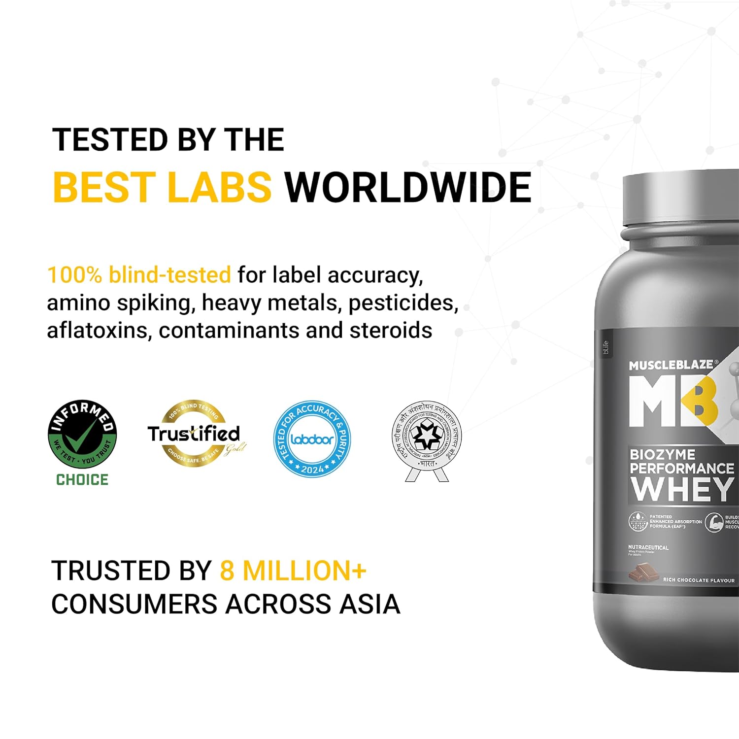 MuscleBlaze Biozyme Performance Whey 1kg