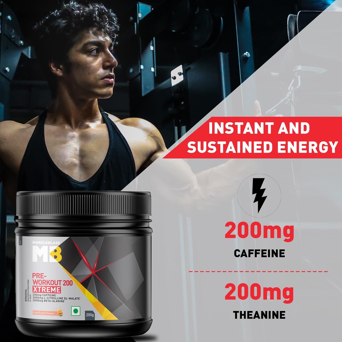 MuscleBlaze Pre Workout 200 Extreme 200g