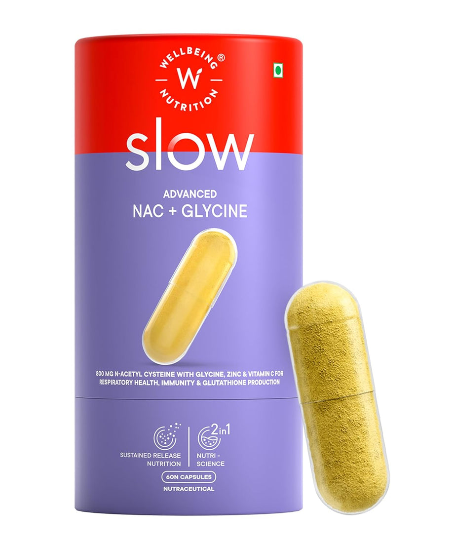Wellbeing Nutrition Slow Advanced NAC + Glycine