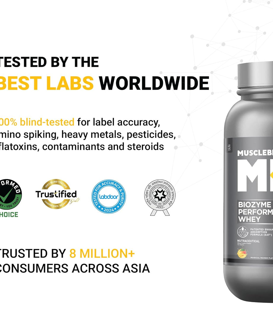MuscleBlaze Biozyme Performance Whey 1kg